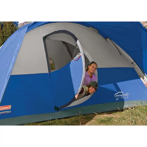 Coleman Montana Camping Tent, 6/8 Person Family Tent with Included Rainfly, Carry Bag, and Spacious Interior, Fits Multiple Queen Airbeds and Sets Up in 15 Minutes