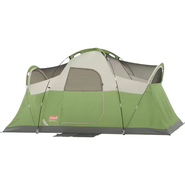 Coleman Montana Camping Tent, 6/8 Person Family Tent with Included Rainfly, Carry Bag, and Spacious Interior, Fits Multiple Queen Airbeds and Sets Up in 15 Minutes