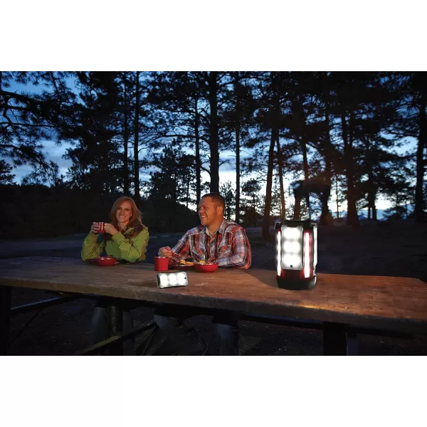 Coleman Multi-Panel Rechargeable LED Lantern, Water-Resistant Lantern with Removable Magnetic Light Panels, Built-In Flashlight, &amp; USB Charging Port; Great for Camping, Hunting, Emergencies, &amp; More