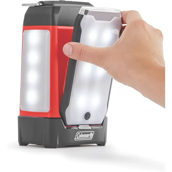 Coleman Multi-Panel Rechargeable LED Lantern, Water-Resistant Lantern with Removable Magnetic Light Panels, Built-In Flashlight, &amp; USB Charging Port; Great for Camping, Hunting, Emergencies, &amp; More