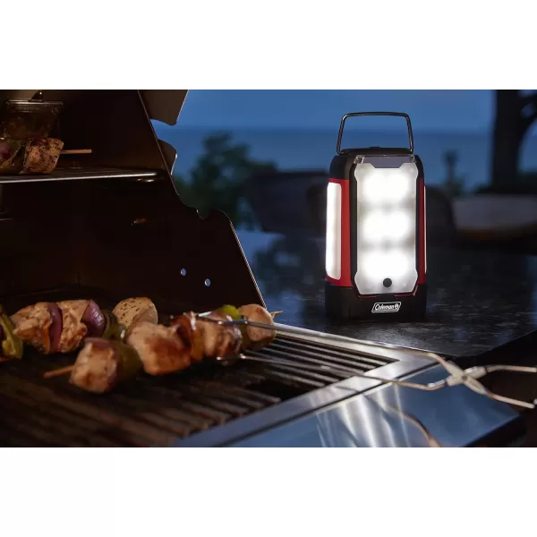 Coleman Multi-Panel Rechargeable LED Lantern, Water-Resistant Lantern with Removable Magnetic Light Panels, Built-In Flashlight, &amp; USB Charging Port; Great for Camping, Hunting, Emergencies, &amp; More