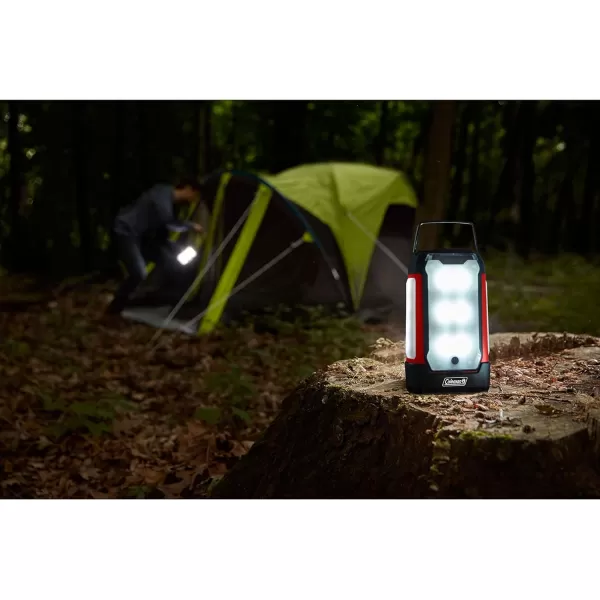 Coleman Multi-Panel Rechargeable LED Lantern, Water-Resistant Lantern with Removable Magnetic Light Panels, Built-In Flashlight, &amp; USB Charging Port; Great for Camping, Hunting, Emergencies, &amp; More