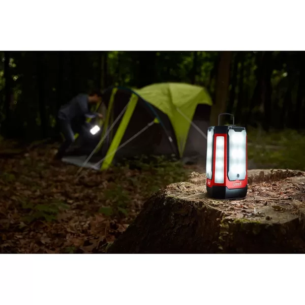 Coleman Multi-Panel Rechargeable LED Lantern, Water-Resistant Lantern with Removable Magnetic Light Panels, Built-In Flashlight, &amp; USB Charging Port; Great for Camping, Hunting, Emergencies, &amp; More
