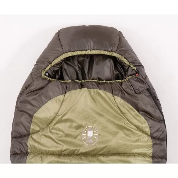 Coleman North Rim Cold-Weather Mummy Sleeping Bag, 0°F Sleeping Bag for Big &amp; Tall Adults, No-Snag Zipper with Adjustable Hood for Warmth and Ventilation