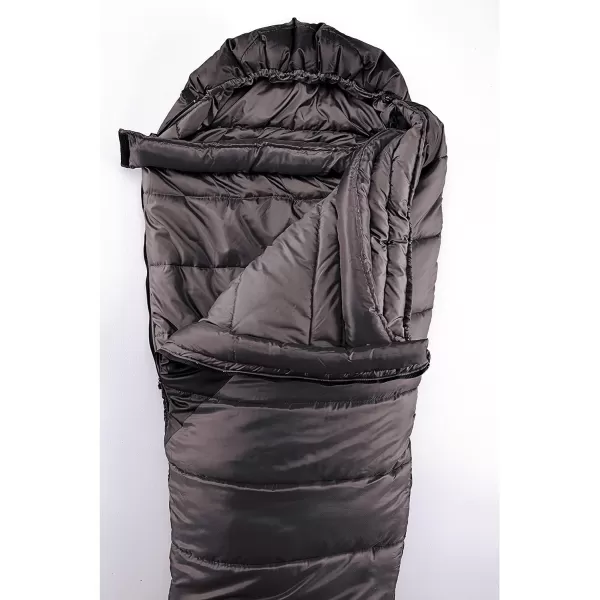 Coleman North Rim Cold-Weather Mummy Sleeping Bag, 0°F Sleeping Bag for Big &amp; Tall Adults, No-Snag Zipper with Adjustable Hood for Warmth and Ventilation