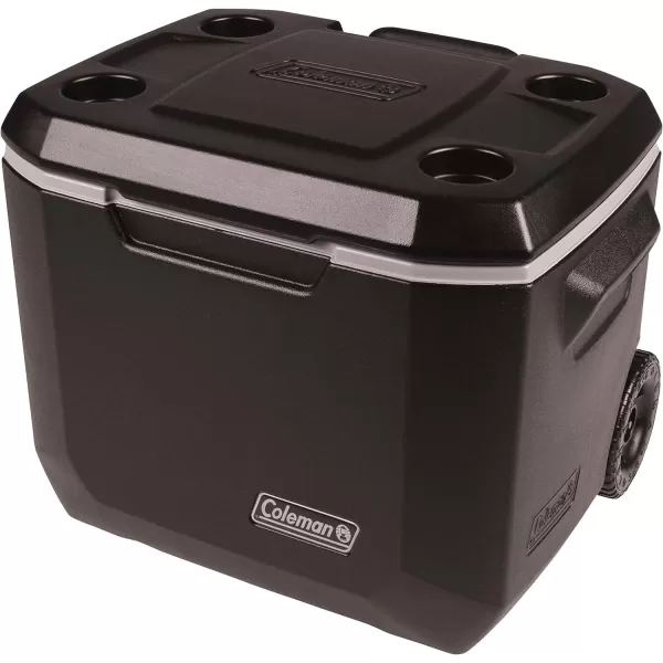 Coleman Portable Rolling Cooler | 50 Quart Xtreme 5 Day Cooler with Wheels | Wheeled Hard Cooler Keeps Ice Up to 5 Days