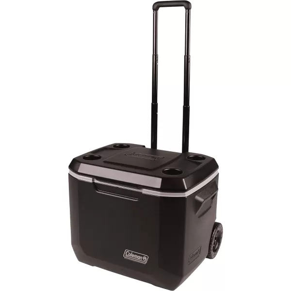 Coleman Portable Rolling Cooler | 50 Quart Xtreme 5 Day Cooler with Wheels | Wheeled Hard Cooler Keeps Ice Up to 5 Days