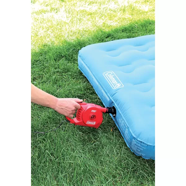 Coleman QuickPump Air Pump for Air Beds &amp; Inflatables, Portable Air Pump with Fast Inflation or Deflation, Battery-Powered/Rechargeable/12-Volt/120-Volt Power Options