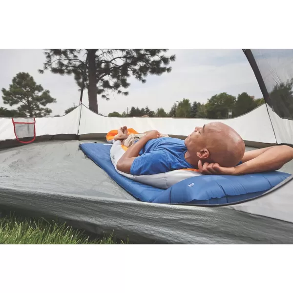 Coleman Self-Inflating Sleeping Pad with Pillow, 2.5in Thick Camping Sleep Pad, No Air Pump Required, Compression Straps Included for Easy Deflation