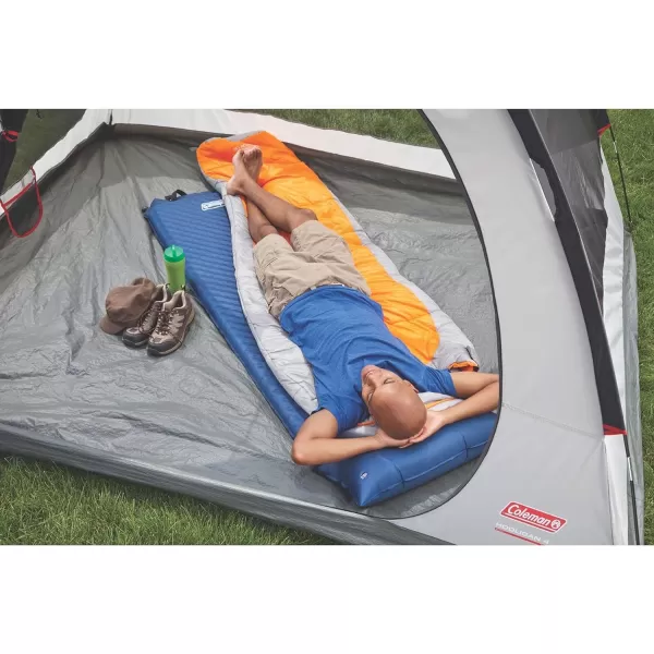 Coleman Self-Inflating Sleeping Pad with Pillow, 2.5in Thick Camping Sleep Pad, No Air Pump Required, Compression Straps Included for Easy Deflation