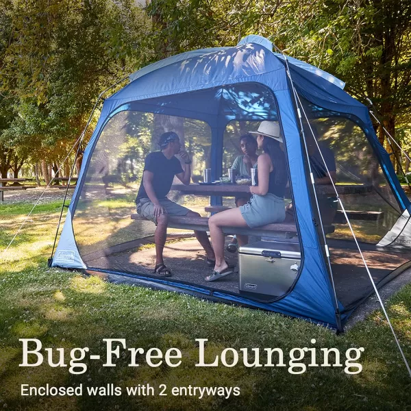 Coleman Skyshade Screen Dome Canopy Tent, 8x8/10x10ft Portable Screen Shelter with Easy Setup for Bug-Free Lounging, Great for Beach, Yard, Picnic, Park, Camping, &amp; More