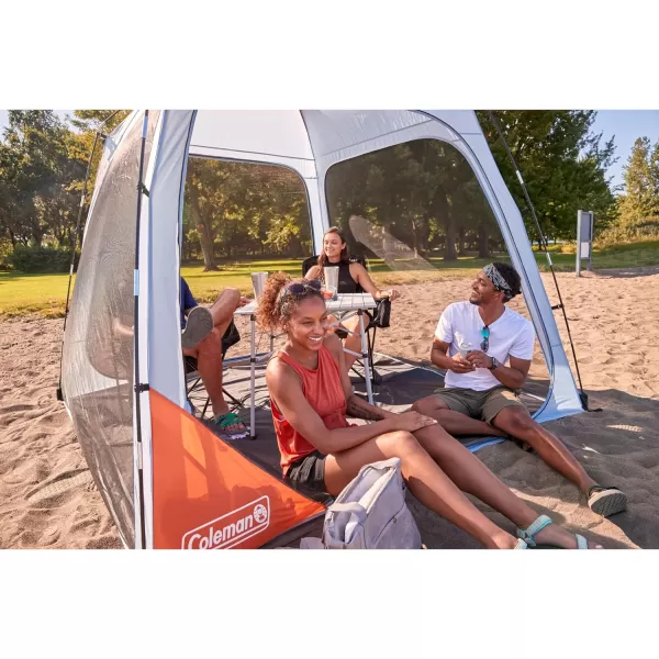 Coleman Skyshade Screen Dome Canopy Tent, 8x8/10x10ft Portable Screen Shelter with Easy Setup for Bug-Free Lounging, Great for Beach, Yard, Picnic, Park, Camping, &amp; More