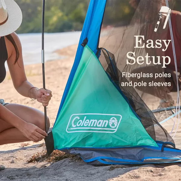 Coleman Skyshade Screen Dome Canopy Tent, 8x8/10x10ft Portable Screen Shelter with Easy Setup for Bug-Free Lounging, Great for Beach, Yard, Picnic, Park, Camping, &amp; More