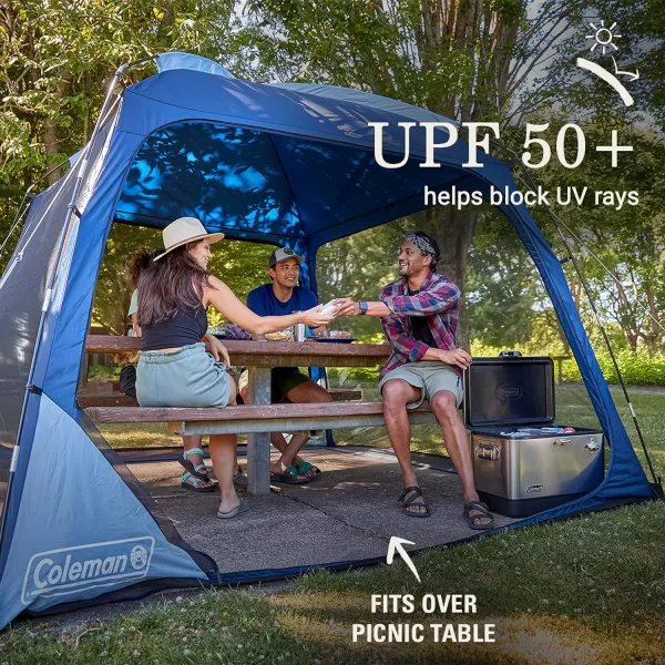 Coleman Skyshade Screen Dome Canopy Tent, 8x8/10x10ft Portable Screen Shelter with Easy Setup for Bug-Free Lounging, Great for Beach, Yard, Picnic, Park, Camping, &amp; More