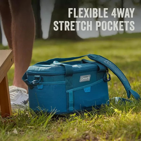 Coleman Sportflex Insulated Soft Coolers, Leakproof Portable 9/16/30/42 Can Capacity Coolers with Wheeled &amp; Lunchbox Options, Great for Beach, Camping, Tailgating, Picnic, Boat, &amp; More