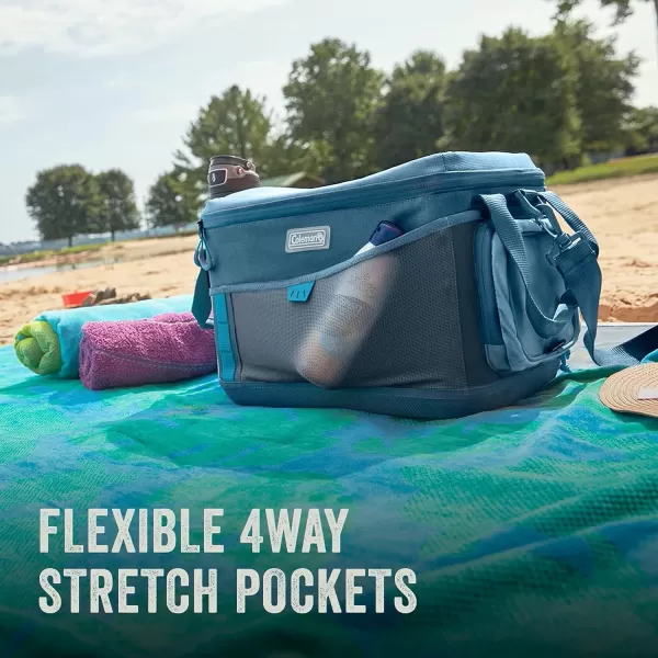 Coleman Sportflex Insulated Soft Coolers, Leakproof Portable 9/16/30/42 Can Capacity Coolers with Wheeled &amp; Lunchbox Options, Great for Beach, Camping, Tailgating, Picnic, Boat, &amp; More