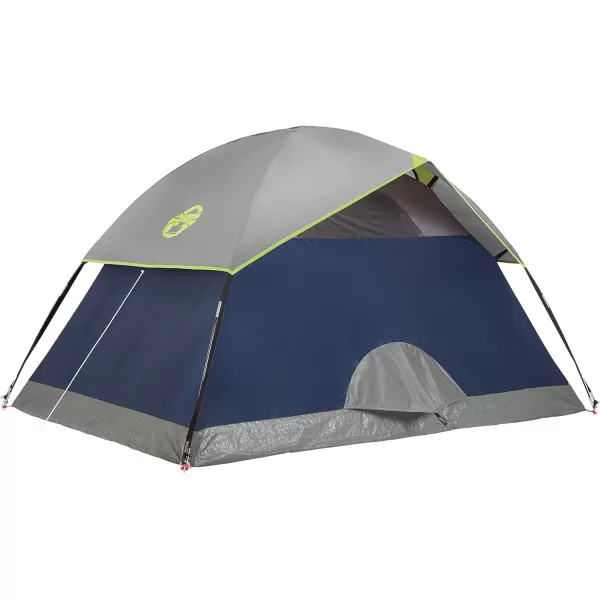 Coleman Sundome Camping Tent, 2/3/4/6 Person Dome Tent with Snag-Free Poles for Easy Setup in Under 10 Mins, Included Rainfly Blocks Wind &amp; Rain, Tent for Camping, Festivals, Backyard, Sleepovers