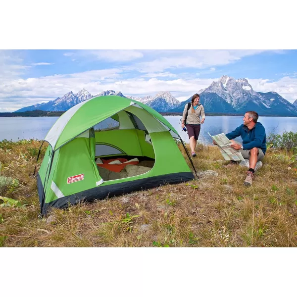 Coleman Sundome Camping Tent, 2/3/4/6 Person Dome Tent with Snag-Free Poles for Easy Setup in Under 10 Mins, Included Rainfly Blocks Wind &amp; Rain, Tent for Camping, Festivals, Backyard, Sleepovers