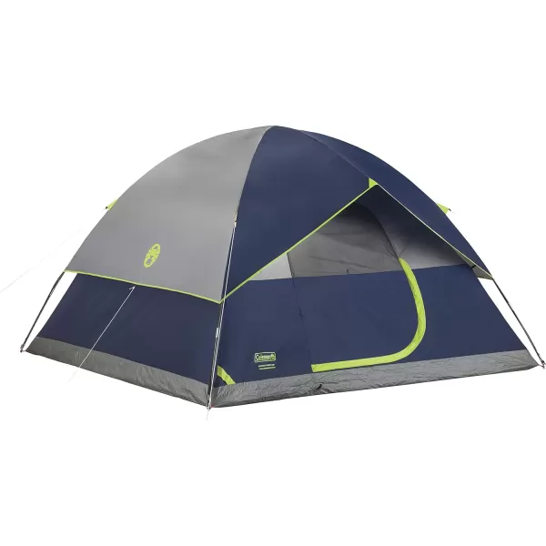 Coleman Sundome Camping Tent, 2/3/4/6 Person Dome Tent with Snag-Free Poles for Easy Setup in Under 10 Mins, Included Rainfly Blocks Wind &amp; Rain, Tent for Camping, Festivals, Backyard, Sleepovers