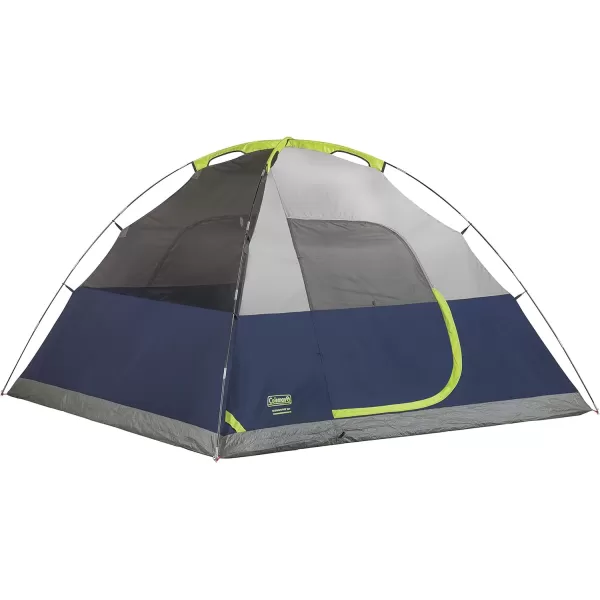 Coleman Sundome Camping Tent, 2/3/4/6 Person Dome Tent with Snag-Free Poles for Easy Setup in Under 10 Mins, Included Rainfly Blocks Wind &amp; Rain, Tent for Camping, Festivals, Backyard, Sleepovers