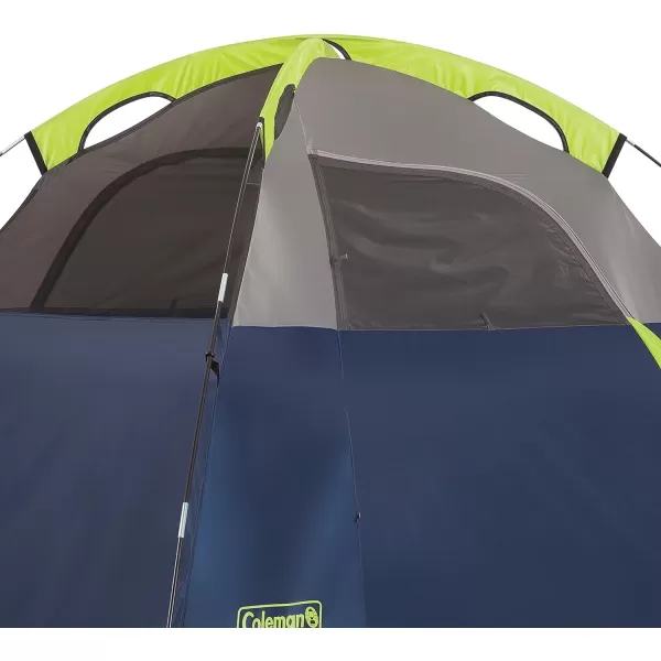 Coleman Sundome Camping Tent, 2/3/4/6 Person Dome Tent with Snag-Free Poles for Easy Setup in Under 10 Mins, Included Rainfly Blocks Wind &amp; Rain, Tent for Camping, Festivals, Backyard, Sleepovers