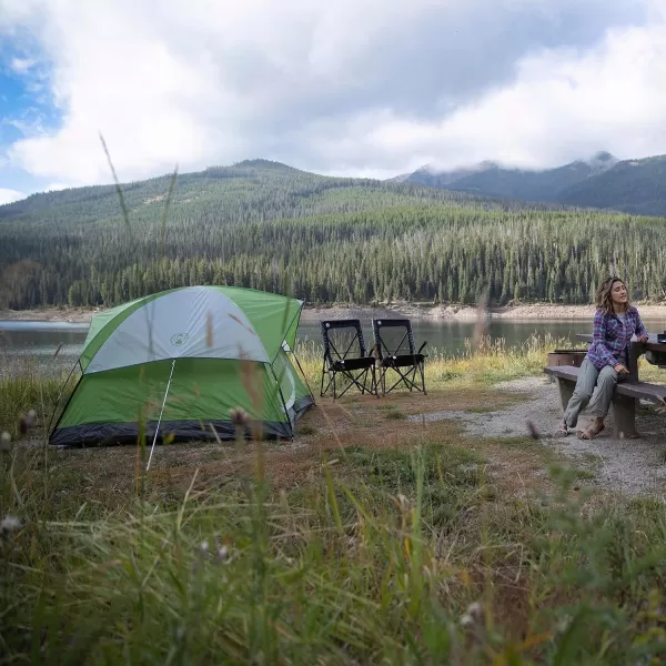 Coleman Sundome Camping Tent, 2/3/4/6 Person Dome Tent with Snag-Free Poles for Easy Setup in Under 10 Mins, Included Rainfly Blocks Wind &amp; Rain, Tent for Camping, Festivals, Backyard, Sleepovers