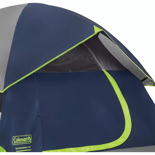 Coleman Sundome Camping Tent, 2/3/4/6 Person Dome Tent with Snag-Free Poles for Easy Setup in Under 10 Mins, Included Rainfly Blocks Wind &amp; Rain, Tent for Camping, Festivals, Backyard, Sleepovers