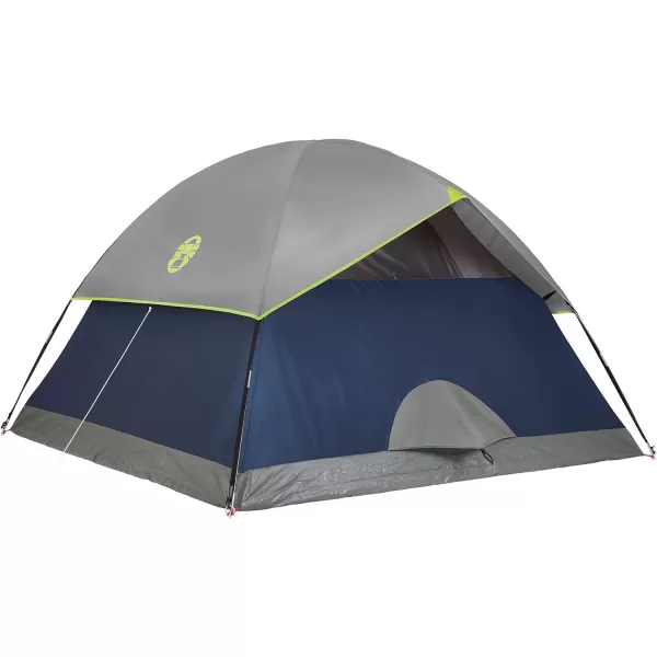 Coleman Sundome Camping Tent, 2/3/4/6 Person Dome Tent with Snag-Free Poles for Easy Setup in Under 10 Mins, Included Rainfly Blocks Wind &amp; Rain, Tent for Camping, Festivals, Backyard, Sleepovers