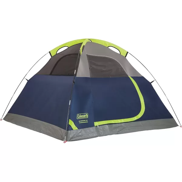 Coleman Sundome Camping Tent, 2/3/4/6 Person Dome Tent with Snag-Free Poles for Easy Setup in Under 10 Mins, Included Rainfly Blocks Wind &amp; Rain, Tent for Camping, Festivals, Backyard, Sleepovers