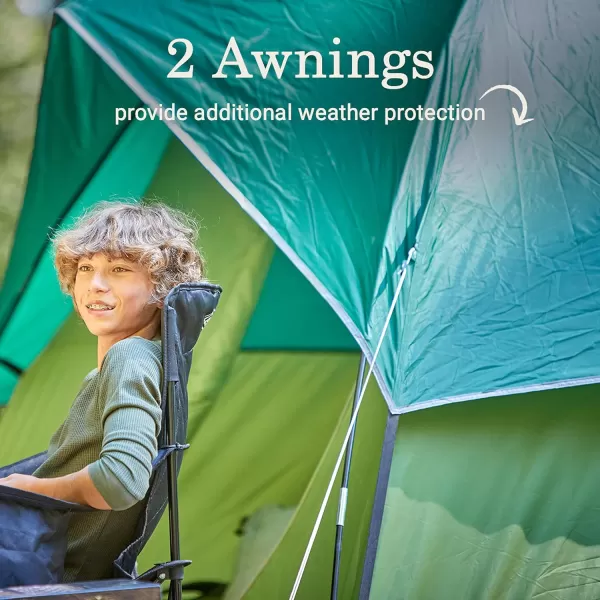 Coleman Sundome Camping Tent, 2/3/4/6 Person Dome Tent with Snag-Free Poles for Easy Setup in Under 10 Mins, Included Rainfly Blocks Wind &amp; Rain, Tent for Camping, Festivals, Backyard, Sleepovers