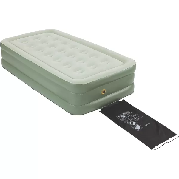 Coleman SupportRest Double-High Air Mattress for Indoor or Outdoor Use, Easily Inflatable Airbed with Plush Top &amp; Carry Bag, Queen &amp; Twin Options Available