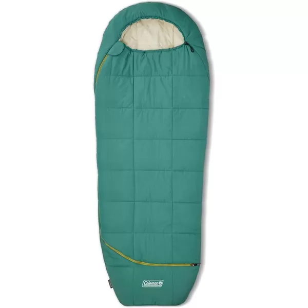 Coleman Big Bay Mummy Sleeping Bag, Cool-Weather 0°F/20°F/40°F Camping Sleeping Bag for Adults with Foot Ventilation and Compression Stuff Sack, Big &amp; Tall