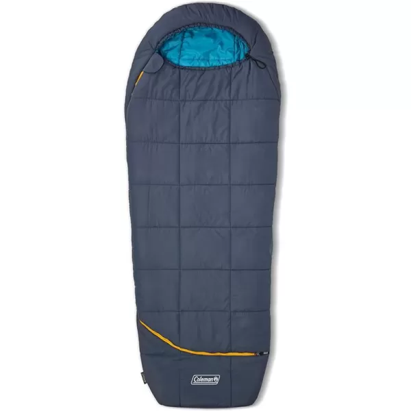 Coleman Big Bay Mummy Sleeping Bag, Cool-Weather 0°F/20°F/40°F Camping Sleeping Bag for Adults with Foot Ventilation and Compression Stuff Sack, Big &amp; Tall