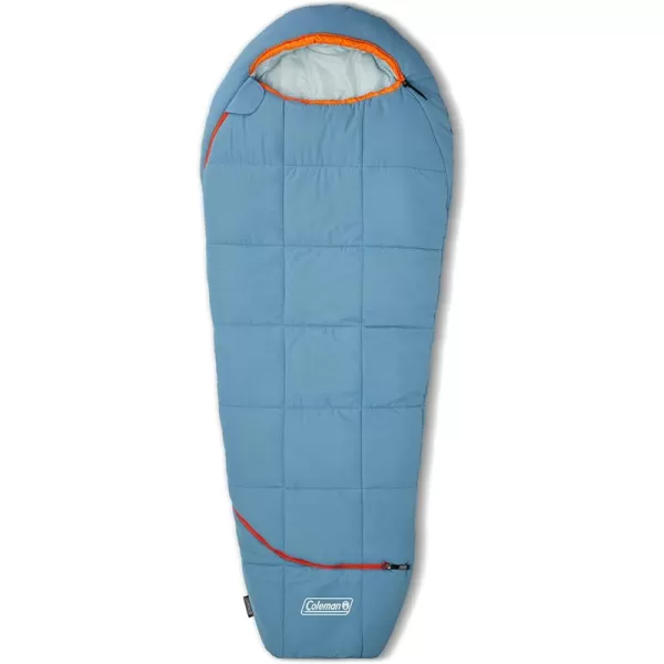 Coleman Big Bay Mummy Sleeping Bag, Cool-Weather 0°F/20°F/40°F Camping Sleeping Bag for Adults with Foot Ventilation and Compression Stuff Sack, Big &amp; Tall