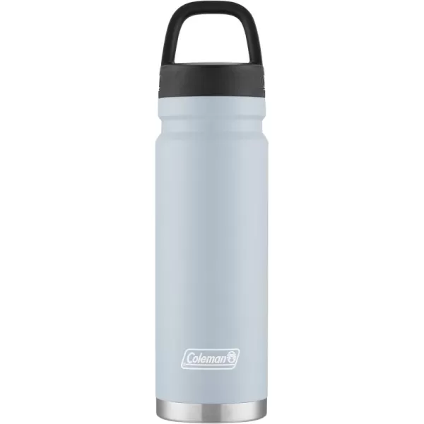 Coleman Connector Vacuum-Insulated Stainless Steel Water Bottle with Wide Mouth Leak-Proof Lid, 24oz/40oz Durable Water Bottle with Carry Handle, Keeps Drinks Hot or Cold for Hours