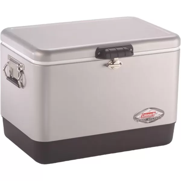 Coleman Cooler | Steel-Belted Cooler Keeps Ice Up to 4 Days | 54-Quart Cooler for Camping, BBQs, Tailgating &amp; Outdoor Activities