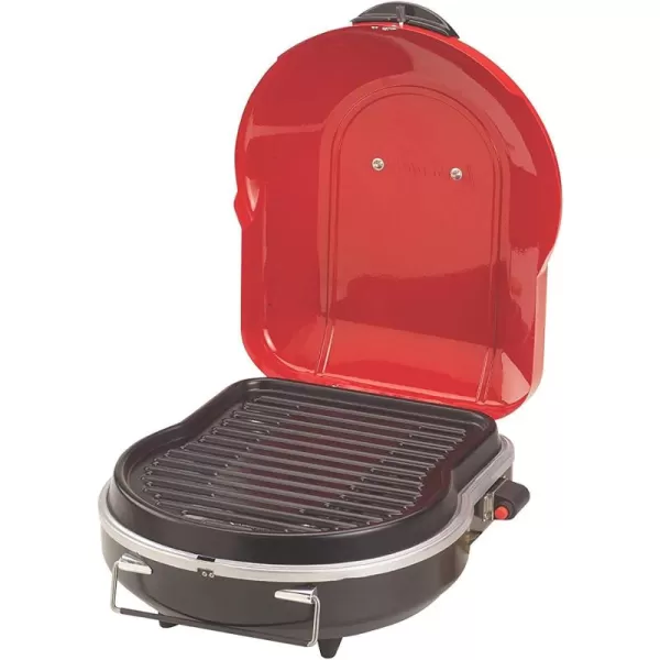 Coleman Fold N Go Propane Grill, Portable &amp; Lightweight Grill with Push-Button Starter, Adjustable Burner, Built-In Handle, &amp; 6,000 BTUs of Power for Camping, Tailgating, Grilling