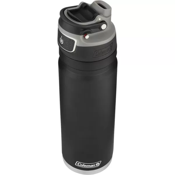 Coleman FreeFlow Vacuum-Insulated Stainless Steel Water Bottle with Leak-Proof Lid, 24oz/40oz Bottle with Button-Operated Lid &amp; Carry Handle, Keeps Drinks Hot or Cold for Hours