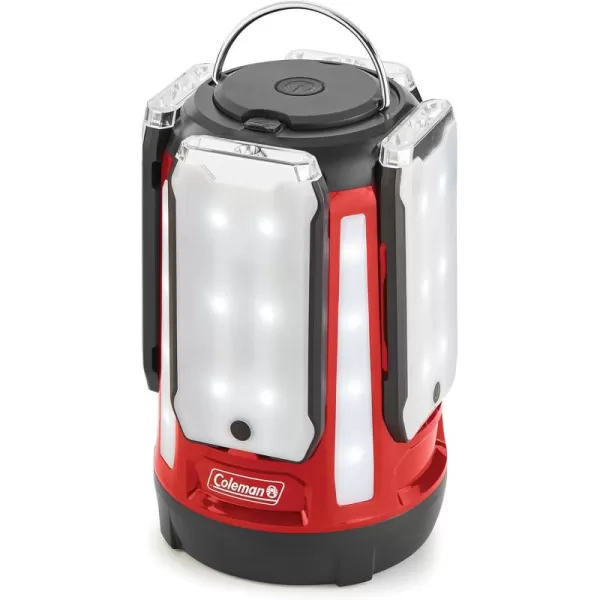 Coleman Multi-Panel Rechargeable LED Lantern, Water-Resistant Lantern with Removable Magnetic Light Panels, Built-In Flashlight, &amp; USB Charging Port; Great for Camping, Hunting, Emergencies, &amp; More