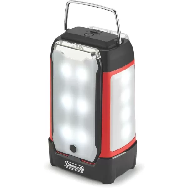 Coleman Multi-Panel Rechargeable LED Lantern, Water-Resistant Lantern with Removable Magnetic Light Panels, Built-In Flashlight, &amp; USB Charging Port; Great for Camping, Hunting, Emergencies, &amp; More