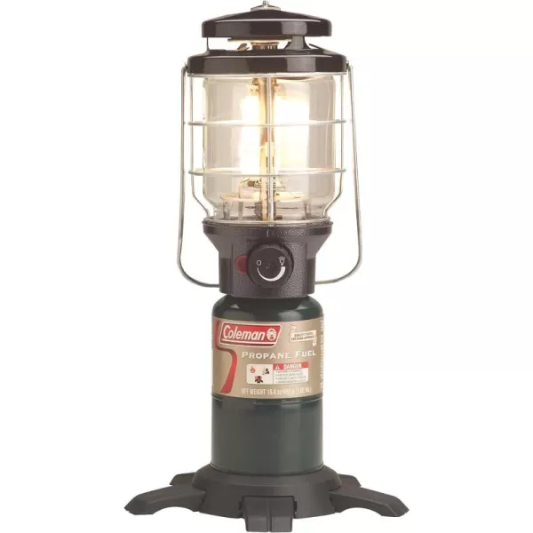 Coleman NorthStar 1500 Lumens 1-Mantle Propane Lantern, Push-Button Instastart Ignition with Pressure Regulator and Mantle Included, Great for Camping, Power Outage, Emergencies, &amp; Home Use