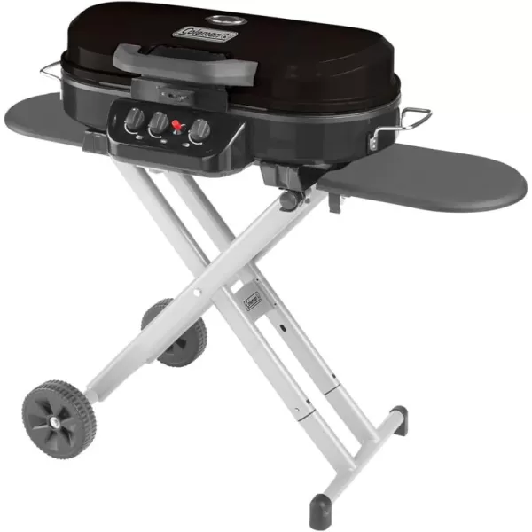 Coleman RoadTrip 285 Portable Stand-Up Propane Grill, Gas Grill with 3 Adjustable Burners &amp; Instastart Push-Button Ignition; Great for Camping, Tailgating, BBQ, Parties, Backyard, Patio &amp; More