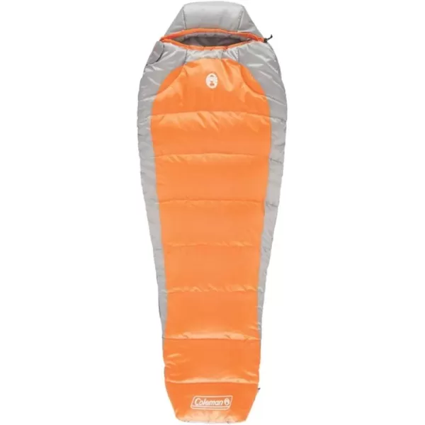 Coleman Silverton Cold-Weather Sleeping Bag, 0°F/25°F Adult Sleeping Bag with Heat Insulation, Stuff Sack, and No-Snag Zipper; Fits Campers up to 6ft 2 in