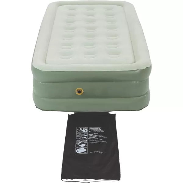 Coleman SupportRest Double-High Air Mattress for Indoor or Outdoor Use, Easily Inflatable Airbed with Plush Top &amp; Carry Bag, Queen &amp; Twin Options Available