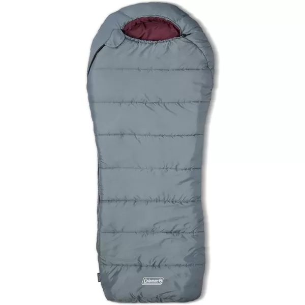 Coleman Tidelands Mummy Sleeping Bag, Cool-Weather 30°F/40°F/50°F Camping Sleeping Bag for Adults with Insulation, Heat Retention, and Easy-Zip, Big &amp; Tall