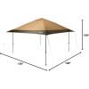 imageColeman Oasis Instant PopUp Canopy Tent with Side Wall Attachment 10x10ft13x13ft Portable Shelter with OnePush Setup ampamp Takedown Robust Frame with Wheeled Carry BagLight Oak