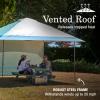 imageColeman Oasis Instant PopUp Canopy Tent with Side Wall Attachment 10x10ft13x13ft Portable Shelter with OnePush Setup ampamp Takedown Robust Frame with Wheeled Carry BagMoss