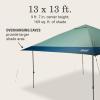 imageColeman Oasis Instant PopUp Canopy Tent with Side Wall Attachment 10x10ft13x13ft Portable Shelter with OnePush Setup ampamp Takedown Robust Frame with Wheeled Carry BagMoss