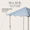 imageColeman Oasis Lite PopUp Canopy Tent with Side Wall Attachment 7x7ft Portable Shelter with Easy Setup ampamp Takedown Wheeled Carry Bag IncludedFog