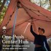 imageColeman Oasis Lite PopUp Canopy Tent with Side Wall Attachment 7x7ft Portable Shelter with Easy Setup ampamp Takedown Wheeled Carry Bag IncludedRed